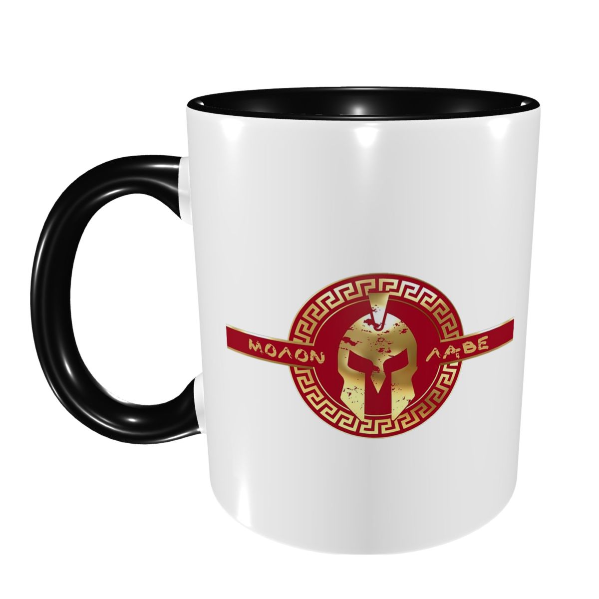 Coffee Tea Logo - كوب سيراميك مضحك بشعار خوذة محارب