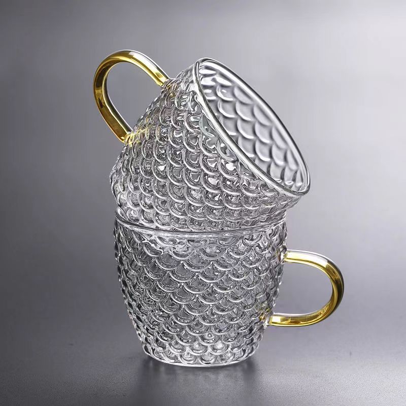 Coffee Tea Station - مقاومة للحرارة الزجاج فنجان شاي مجموعة