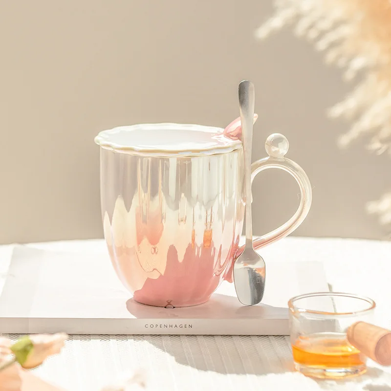 Coffee Tea Difference - الفاخرة اللؤلؤ الصقيل دولفين القدح ،