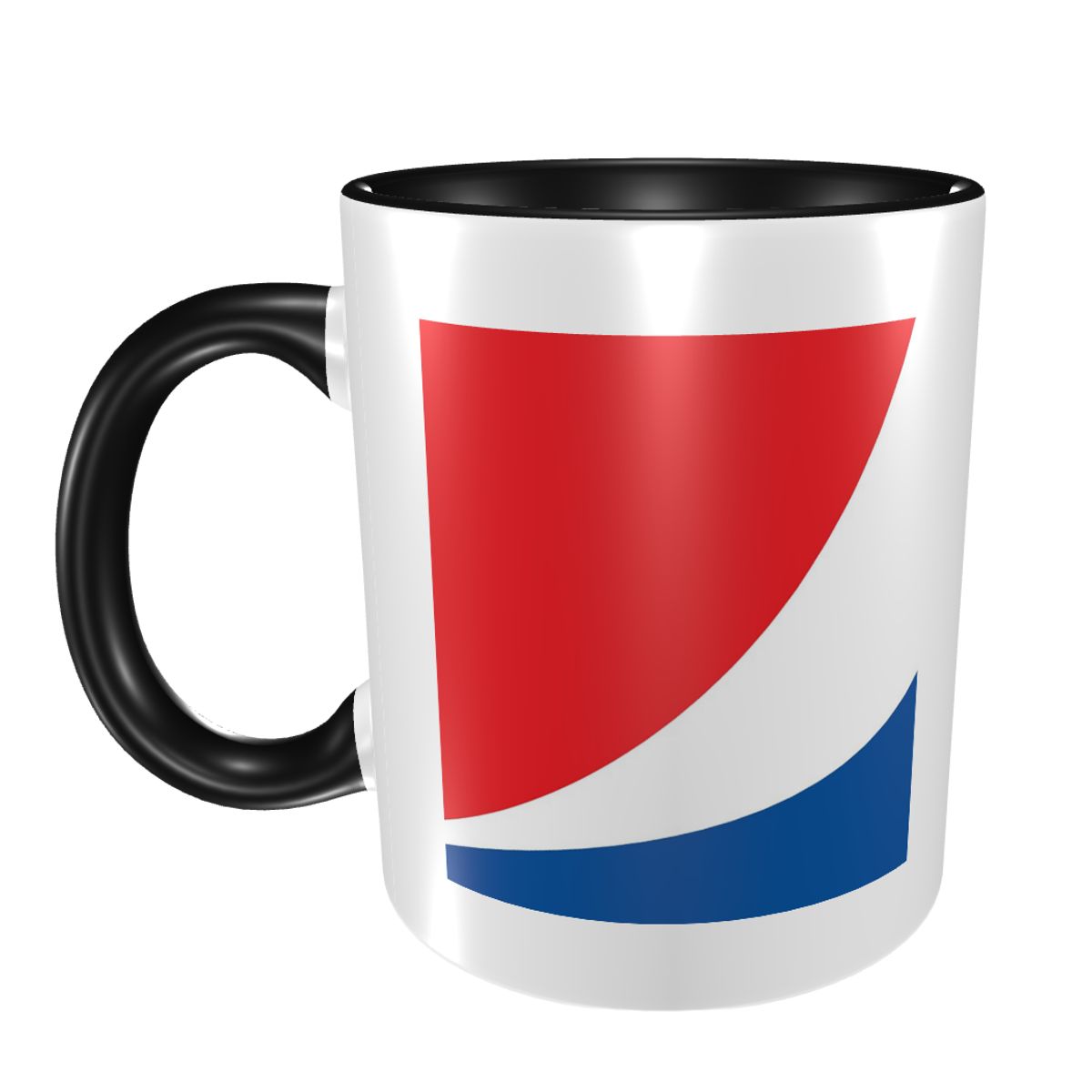 Coffee Tea Logo - كوب سيراميك مضحك بشعار بيبسي مكبر،