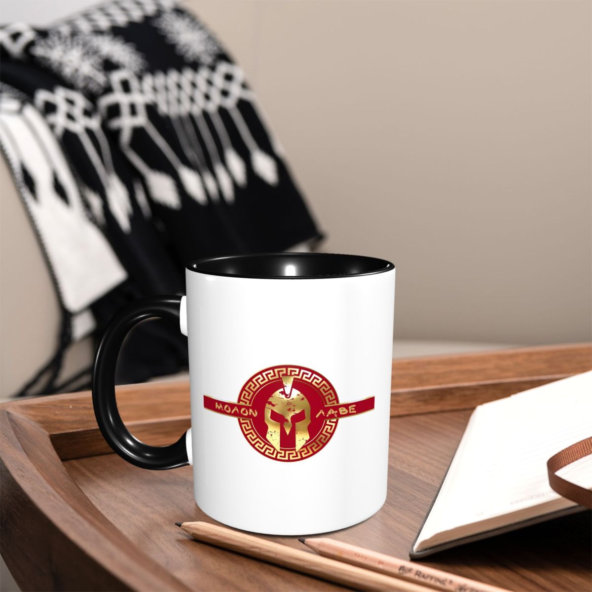 كوب سيراميك مضحك بشعار خوذة مح - مراجعة Coffee Tea Logo وسعره