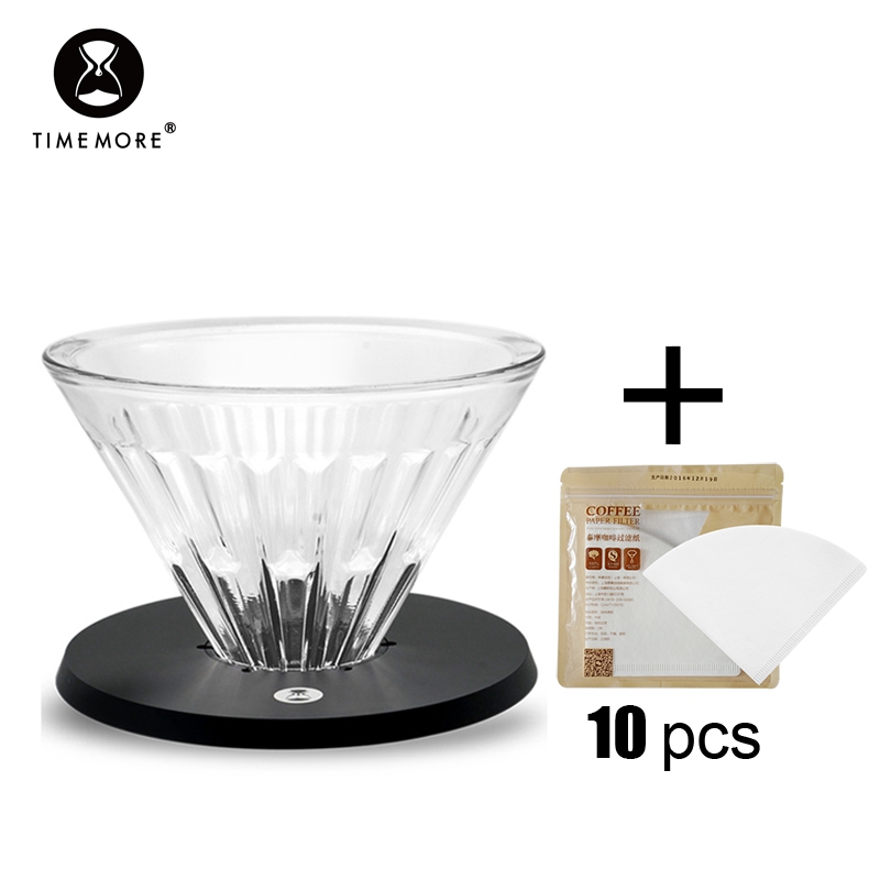 TIMEMORE مخزن مرشحات القهوة كأ - مراجعة Coffee Tea Paper Cups وسعره