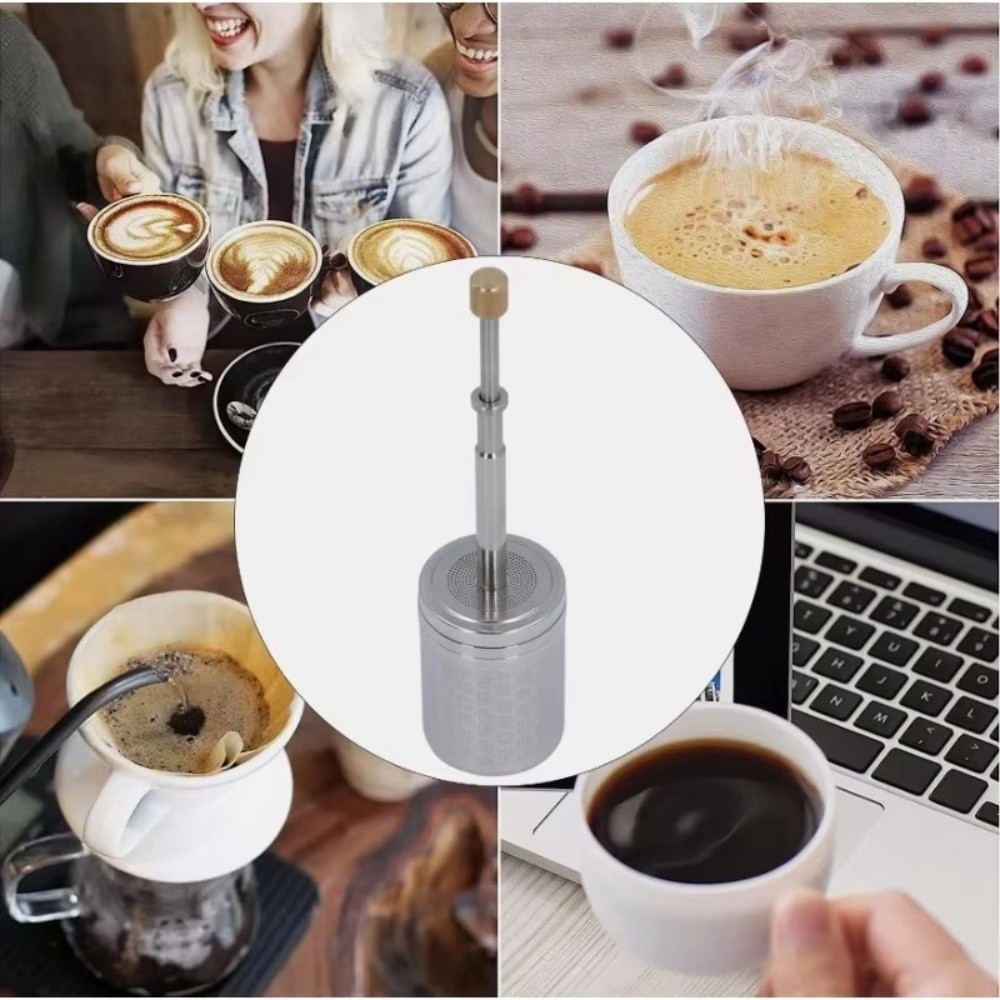 مصفاة شاي وقهوة بالضغط مع شبكة - مراجعة Coffee Tea Infuser وسعره