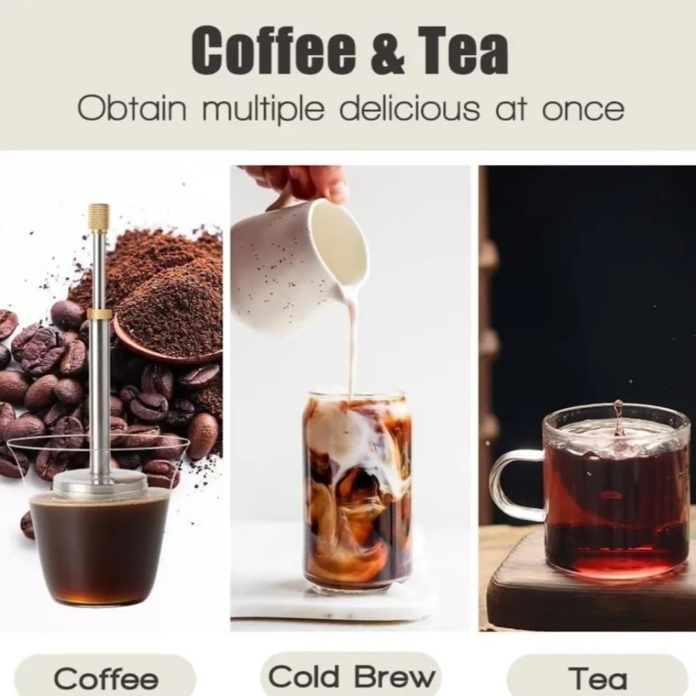 مصفاة شاي وقهوة بالضغط مع شبكة - مراجعة Coffee Tea Infuser وسعره