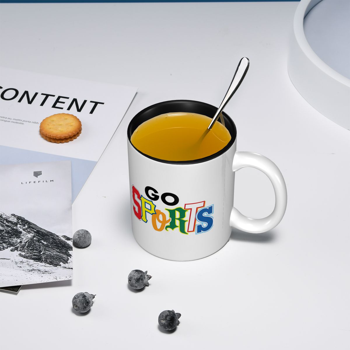 أكواب سيراميك مضحكة بتصاميم خط - مراجعة Coffee Tea Difference وسعره
