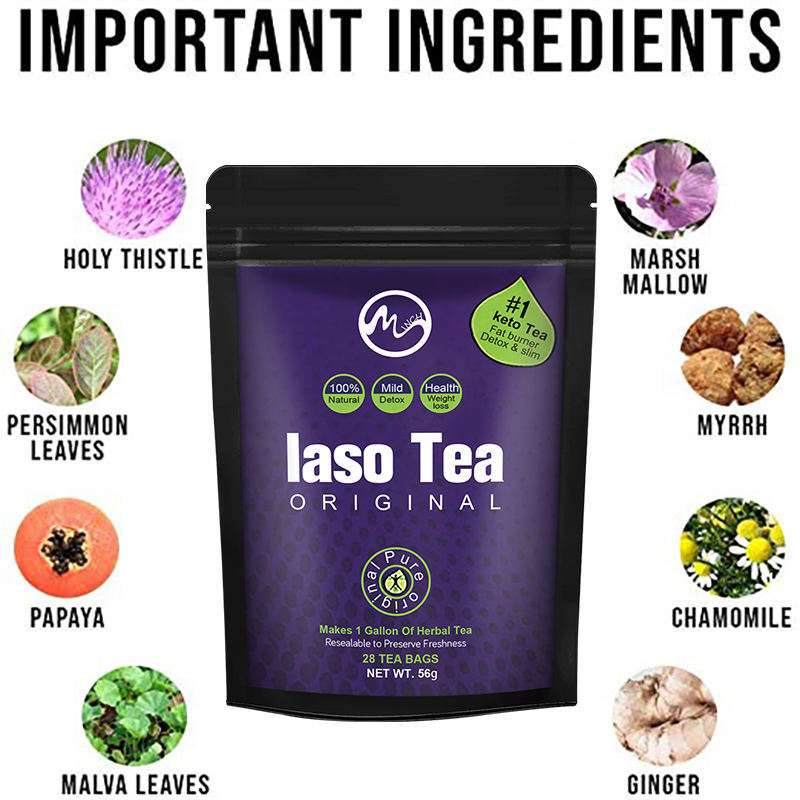 Laso Tea Detox IASO Cleanser S - مراجعة Coffee Tea For Weight Loss وسعره