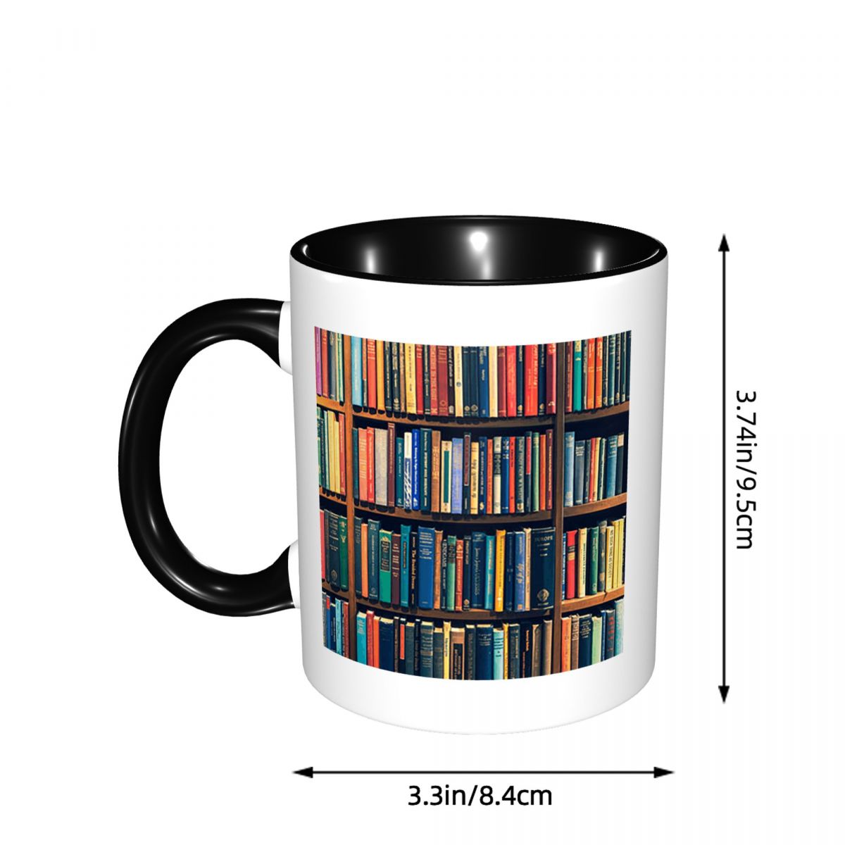 كوب قهوة سيراميك مضحك بتصميم ك - مراجعة Coffee Tea Library وسعره