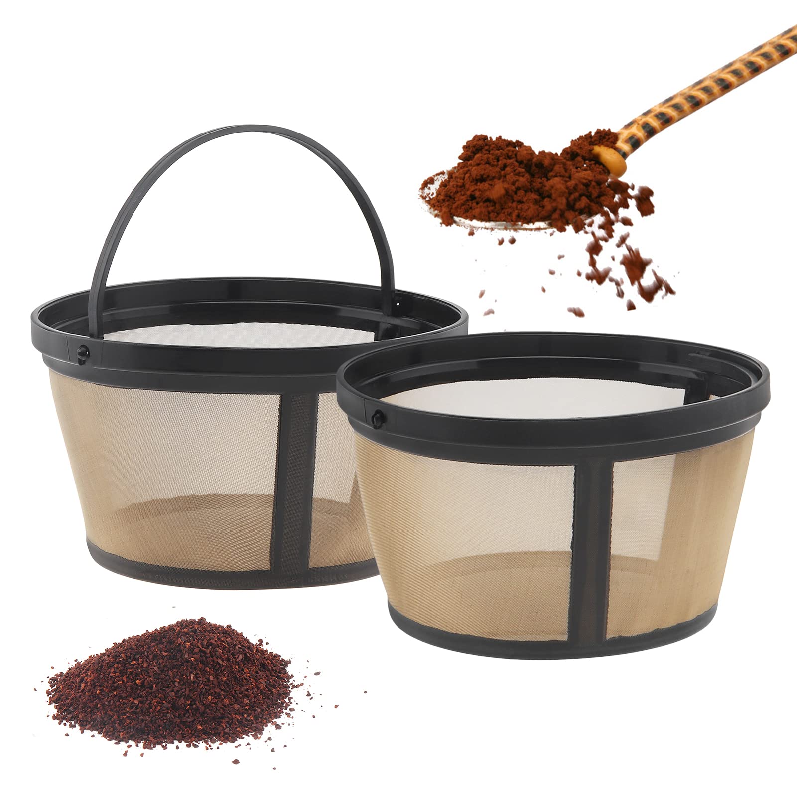 2 قطعة سلة فلتر القهوة شبكة من - مراجعة Coffee Tea Containers وسعره