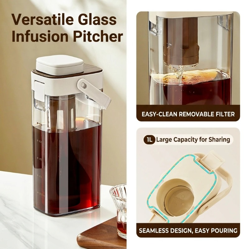 إبريق قهوة كولد برو مقاوم للتس - مراجعة Coffee Tea Infuser وسعره