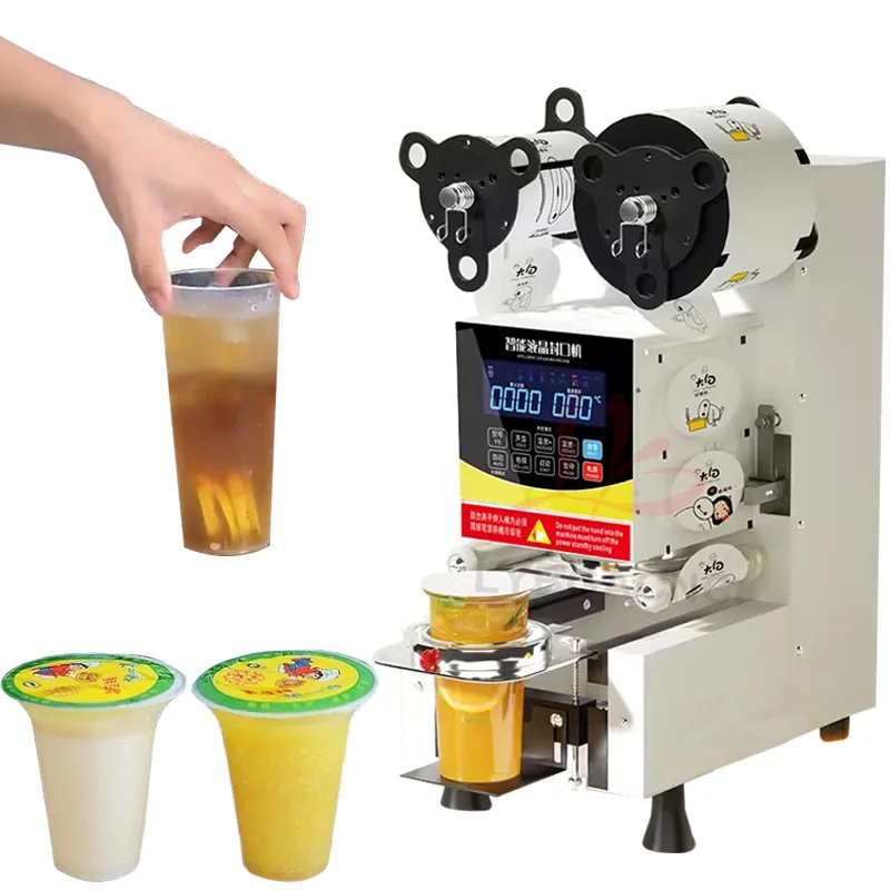 آلة ختم الأكواب البلاستيكية وا - مراجعة Coffee Tea وسعره