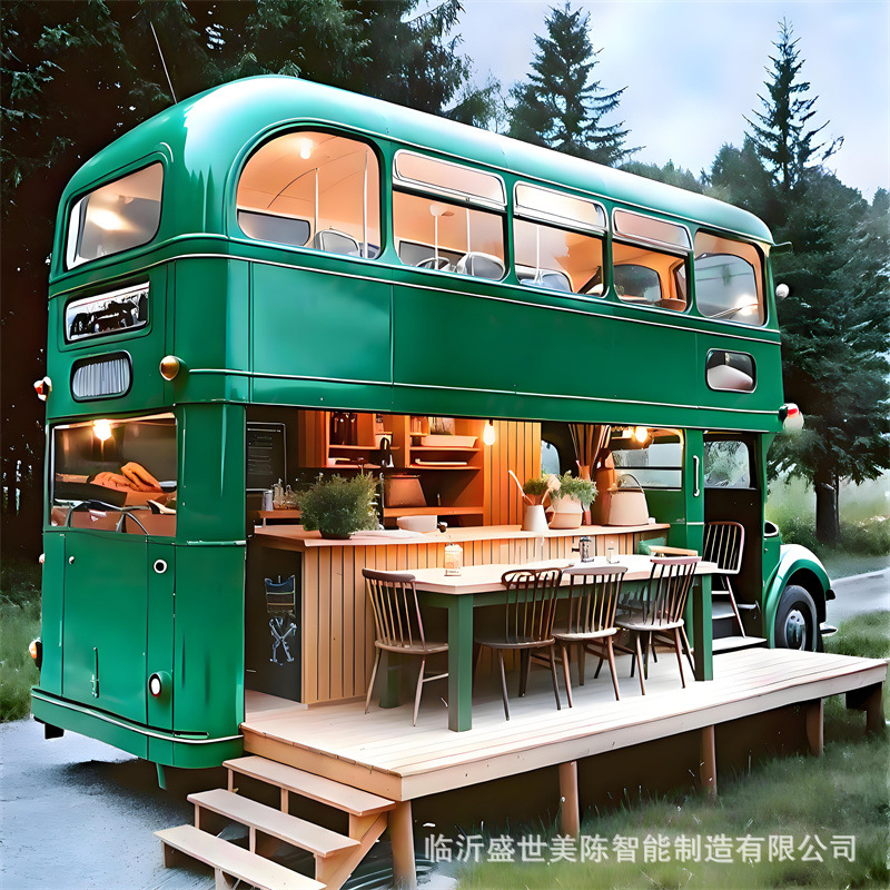 【تصميم جديد】عربة حافلة ذات طاب - مراجعة Coffee Tea وسعره