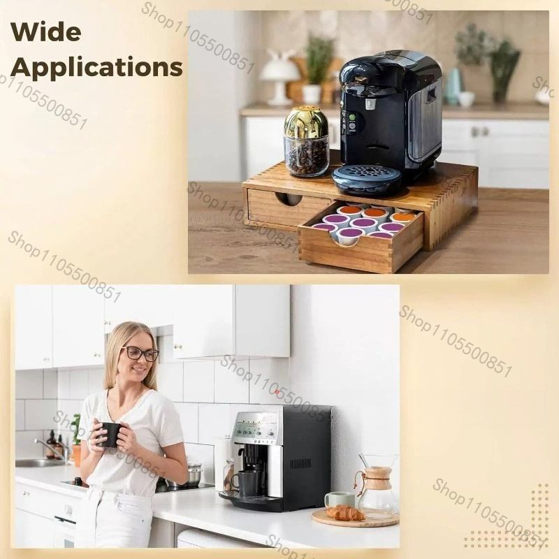 صندوق تخزين القهوة الخشبي ذو ا - مراجعة Tea Coffee Set Up وسعره