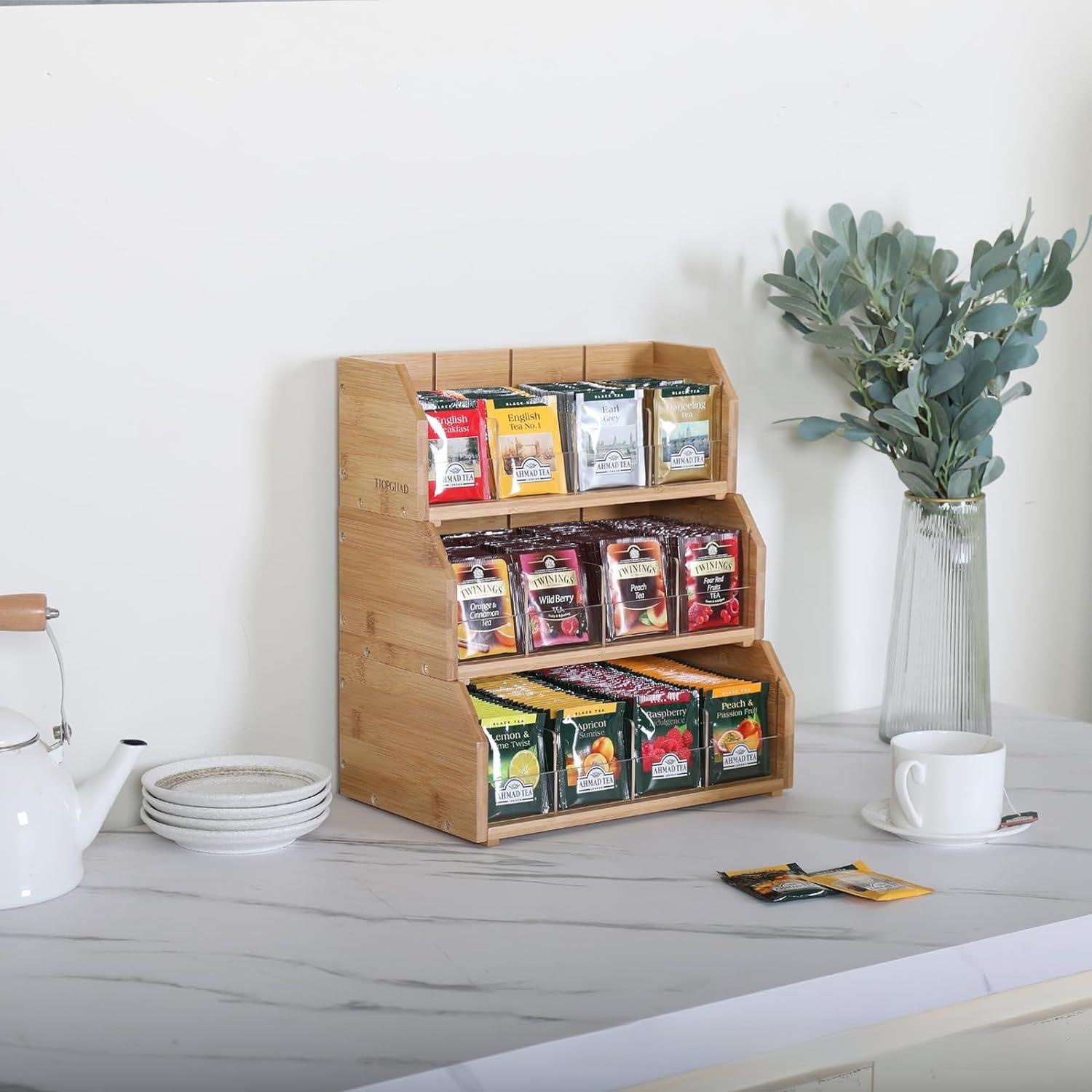 صندوق تخزين أكياس الشاي من الخ - مراجعة Coffee Tea Station وسعره