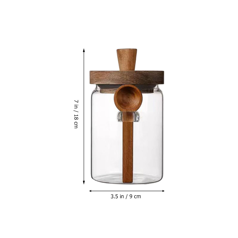 وعاء تخزين طعام زجاجي شفاف بغط - مراجعة Coffee Tea Containers وسعره