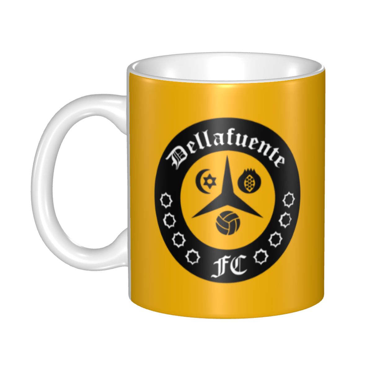 كوب سيراميك مخصص بشعار ديلافين - مراجعة Coffee Tea Logo وسعره