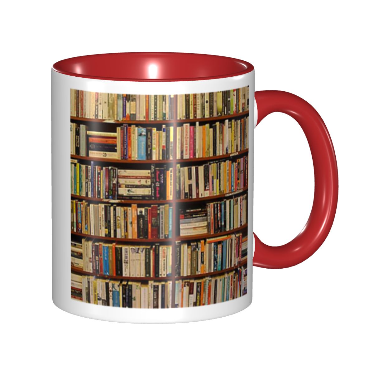 كوب قهوة سيراميك مضحك بتصميم ك - مراجعة Coffee Tea Library وسعره