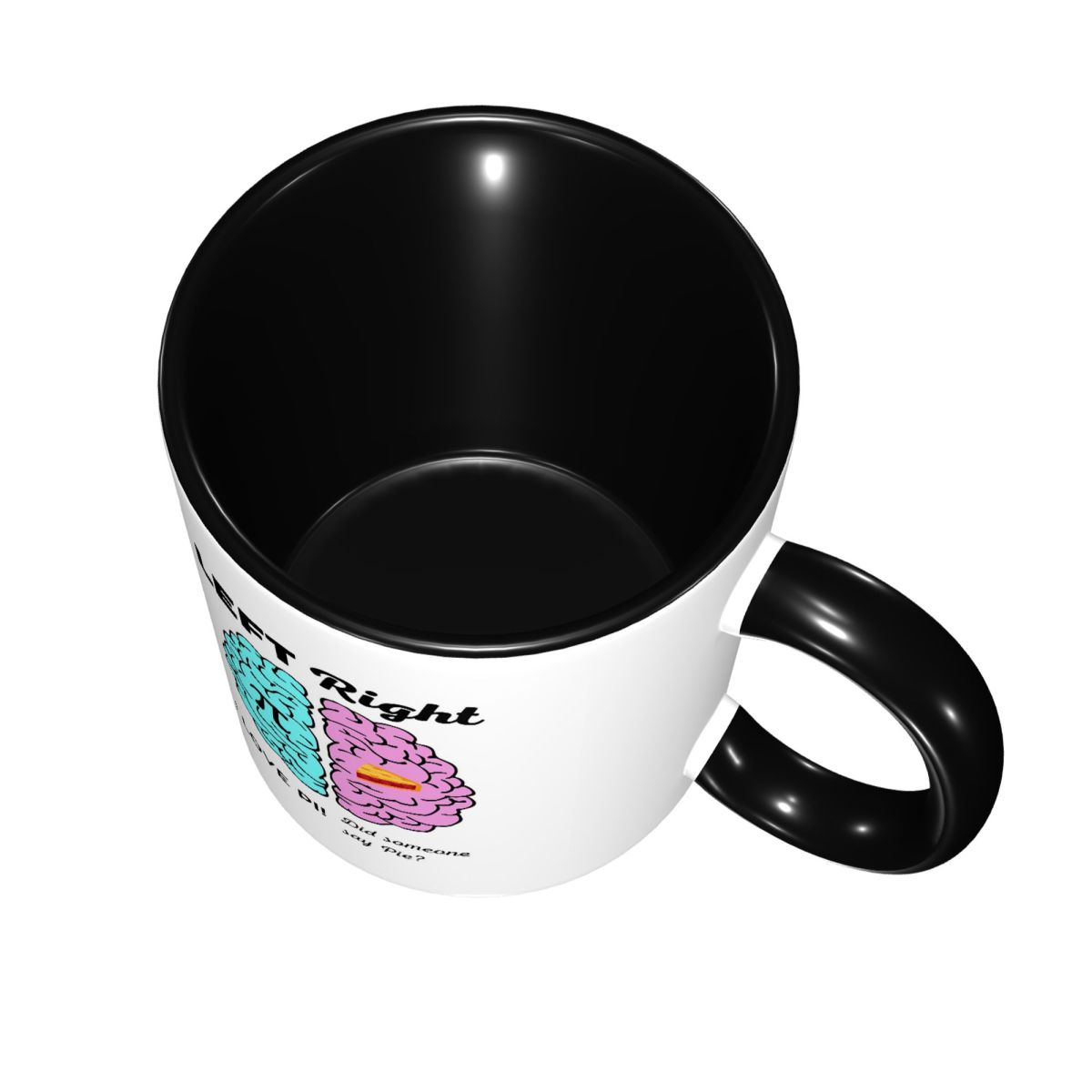 كوب سيراميك مضحك بتصميم نصف ال - مراجعة Coffee Tea Joke وسعره