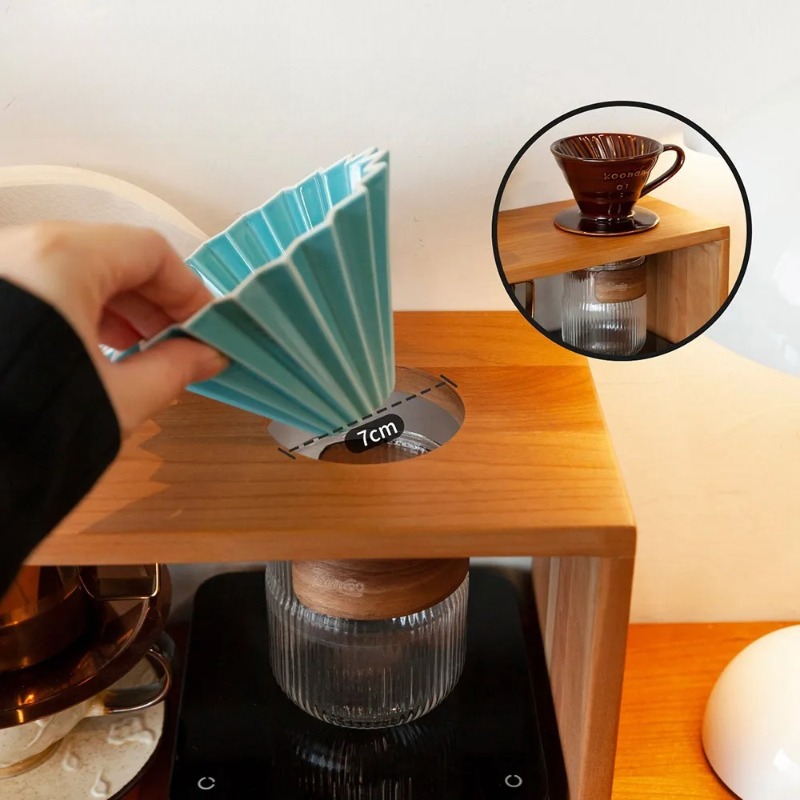 منظم محطة تقطير القهوة من الخش - مراجعة Tea Coffee Set Up وسعره