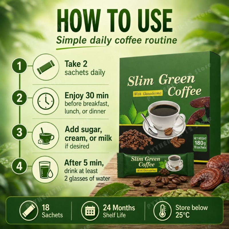 قهوة سليم الخضراء، مستخلص شاي  - مراجعة Coffee Tea For Weight Loss وسعره
