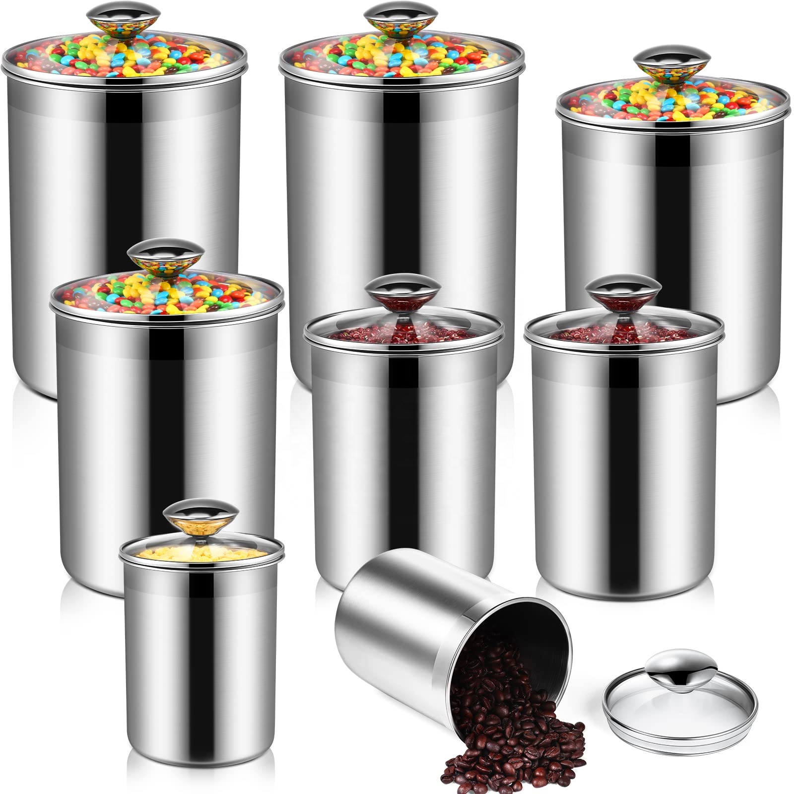 حاويات تخزين المواد الغذائية،  - مراجعة Coffee Tea Containers وسعره