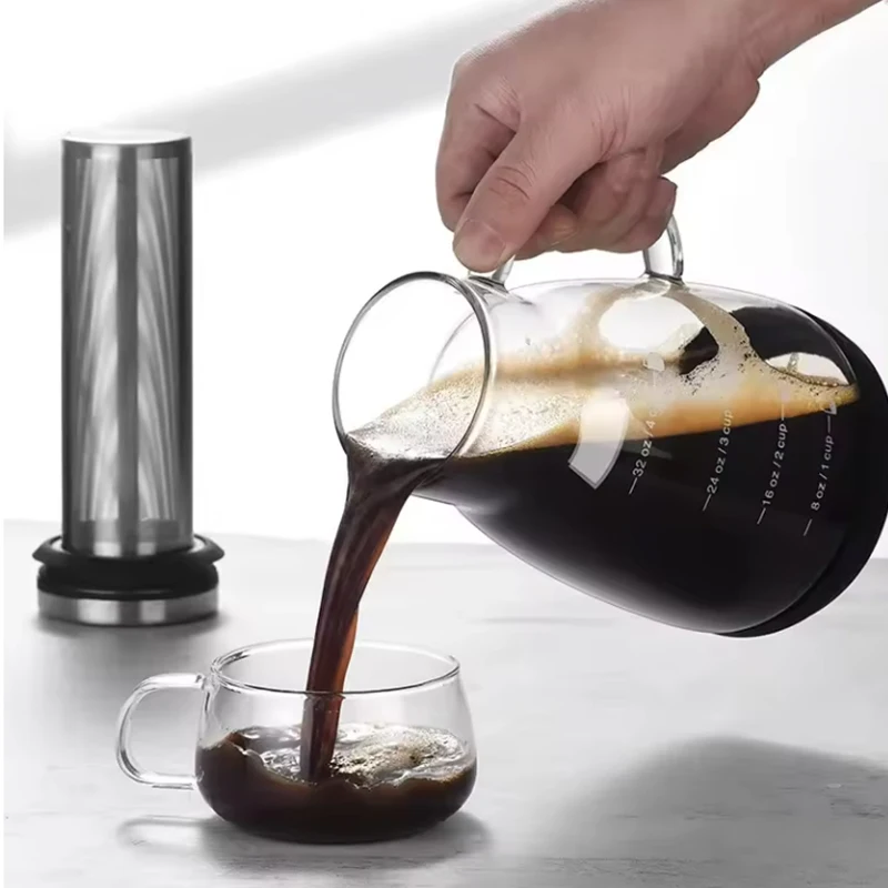وعاء زجاجي لتحضير الإسبريسو وا - مراجعة Coffee Tea Espresso وسعره