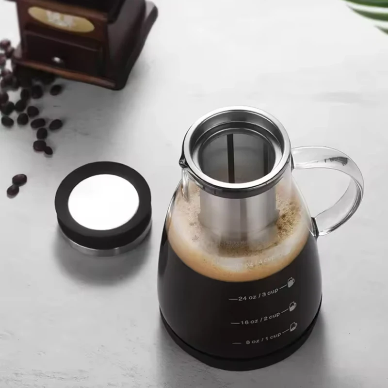 وعاء زجاجي لتحضير الإسبريسو وا - مراجعة Coffee Tea Espresso وسعره
